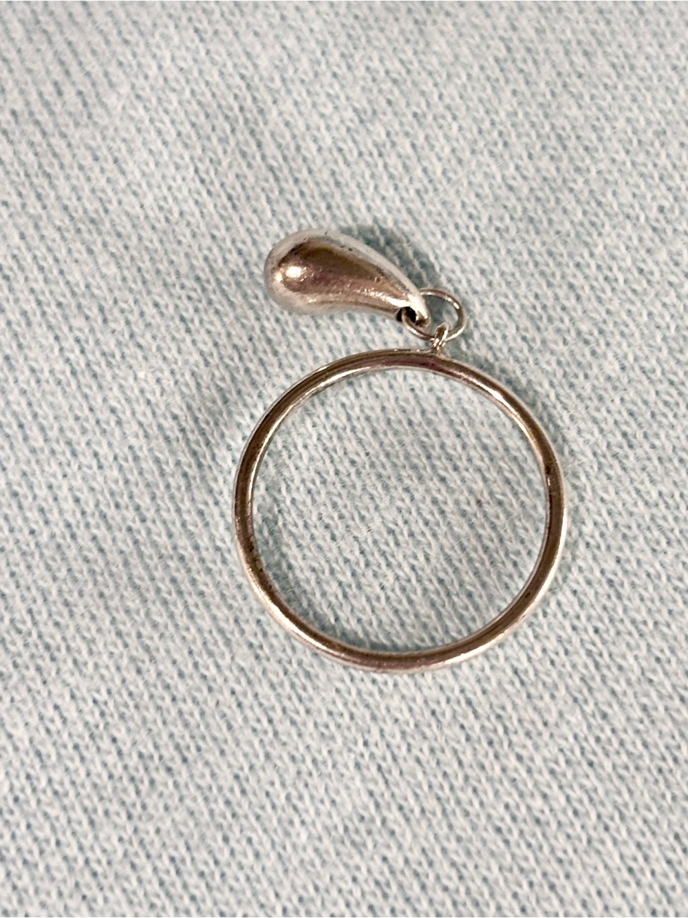 Authentic Tiffany & Co. Elsa Peretti Sterling Silver Teardrop Ring -